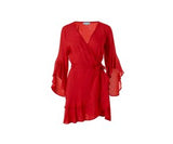 KIRSTY RED SHORT DRESS